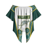 Custom Rugby Australia 2026 Off Shoulder Wrap Waist Top Wallabies Go Champions