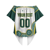 Custom Rugby Australia 2026 Off Shoulder Wrap Waist Top Wallabies Go Champions