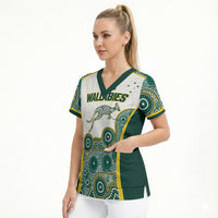 Custom Rugby Australia 2026 Scrub Top Wallabies Go Champions