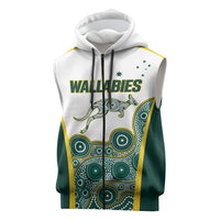 Custom Rugby Australia 2026 Sleeveless Zip Hoodie Wallabies Go Champions