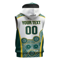 Custom Rugby Australia 2026 Sleeveless Zip Hoodie Wallabies Go Champions