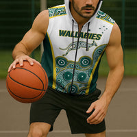 Custom Rugby Australia 2026 Sleeveless Zip Hoodie Wallabies Go Champions