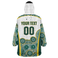 Custom Rugby Australia 2026 Wearable Blanket Hoodie Wallabies Go Champions