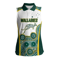Custom Rugby Australia 2026 Women Sleeveless Polo Shirt Wallabies Go Champions