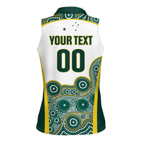Custom Rugby Australia 2026 Women Sleeveless Polo Shirt Wallabies Go Champions
