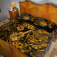 Hawaii Ukulele Quilt Bed Set Polynesian Pattern Gold Version LT01 - Polynesian Pride