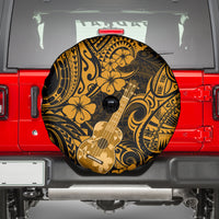 Hawaii Ukulele Spare Tire Cover Polynesian Pattern Gold Version LT01 - Polynesian Pride