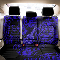 Hawaii Ukulele Back Car Seat Cover Polynesian Pattern Navy Blue Version