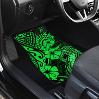 Hawaii Fish Hook Car Mats Polynesian Pattern Green Version LT01 - Polynesian Pride