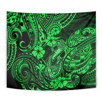 Hawaii Fish Hook Tapestry Polynesian Pattern Green Version LT01 - Polynesian Pride