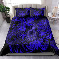 Hawaii Fish Hook Bedding Set Polynesian Pattern Navy Blue Version LT01 - Polynesian Pride