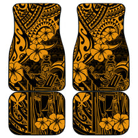 Hawaii King Kamehameha Car Mats Polynesian Pattern Gold Version LT01 Gold - Polynesian Pride