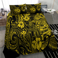 Hawaii King Kamehameha Bedding Set Polynesian Pattern Yellow Version LT01 - Polynesian Pride