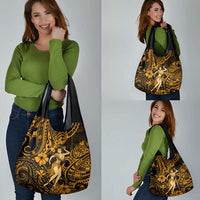 Hawaii Hula Girl Grocery Bag Polynesian Pattern Gold Version