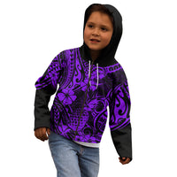 Hawaii Pineapple Kid Hoodie Polynesian Pattern Purple Version LT01 - Polynesian Pride