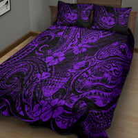 Hawaii Pineapple Quilt Bed Set Polynesian Pattern Purple Version LT01 - Polynesian Pride
