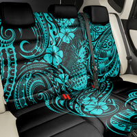 Hawaii Pineapple Back Car Seat Cover Polynesian Pattern Turquoise Version