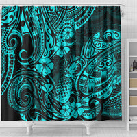 Hawaii Pineapple Shower Curtain Polynesian Pattern Turquoise Version LT01 - Polynesian Pride