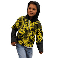 Hawaii Pineapple Kid Hoodie Polynesian Pattern Yellow Version LT01 - Polynesian Pride