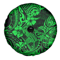 Hawaii Shark Spare Tire Cover Polynesian Pattern Green Version LT01 - Polynesian Pride