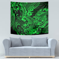 Hawaii Shark Tapestry Polynesian Pattern Green Version LT01 - Polynesian Pride