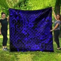 Hawaii Shark Quilt Polynesian Pattern Navy Blue Version LT01 - Polynesian Pride