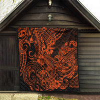 Hawaii Shark Quilt Polynesian Pattern Orange Version LT01 - Polynesian Pride