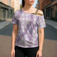 Pua Kalaunu Lei Cross Shoulder Shirt Palaka Pattern