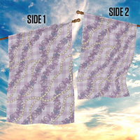 Pua Kalaunu Lei Garden Flag Palaka Pattern