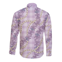 Pua Kalaunu Lei Long Sleeve Button Shirt Palaka Pattern