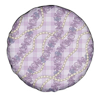 Pua Kalaunu Lei Spare Tire Cover Palaka Pattern