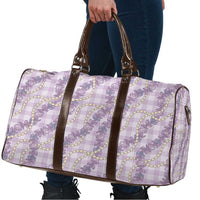 Pua Kalaunu Lei Travel Bag Palaka Pattern