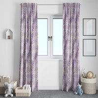 Pua Kalaunu Lei Window Curtain Palaka Pattern