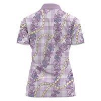 Pua Kalaunu Lei Women Polo Shirt Palaka Pattern