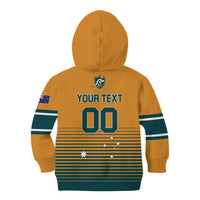 Custom Rugby Australia Kid Hoodie Junior Wallabies Go Champions