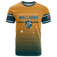 Custom Rugby Australia T Shirt Junior Wallabies Go Champions
