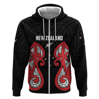 Custom Rugby New Zealand Hoodie Baby Black Go Champions