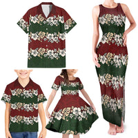 Hawaiian Hibiscus Christmas Color Family Matching Tank Maxi Dress and Hawaiian Shirt Unique LT01 - Polynesian Pride