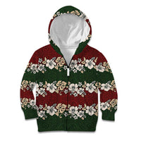 Hawaiian Hibiscus Christmas Color Kid Hoodie Unique