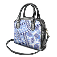 Hawaii Quilt Shoulder Handbag Kakau Polynesian Pattern Blue Version LT01 - Polynesian Pride