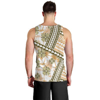 Hawaii Quilt Men Tank Top Kakau Polynesian Pattern Gold Version LT01 - Polynesian Pride