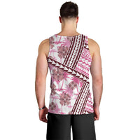 Hawaii Quilt Men Tank Top Kakau Polynesian Pattern Mauve Pink Version LT01 - Polynesian Pride