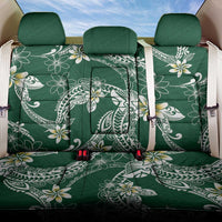Polynesian Hawaiian Plumeria Tribal Pattern Back Car Seat Cover Green Version