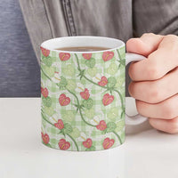 Anthurium Pikake Ti Leaf Palaka Ceramic Mug Green Version
