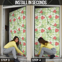 Anthurium Pikake Ti Leaf Palaka Door Cover Green Version