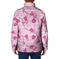 Anthurium Pikake Ti Leaf Palaka Padded Jacket Pink Version
