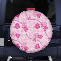 Anthurium Pikake Ti Leaf Palaka Spare Tire Cover Pink Version