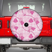 Anthurium Pikake Ti Leaf Palaka Spare Tire Cover Pink Version