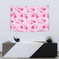 Anthurium Pikake Ti Leaf Palaka Tapestry Pink Version