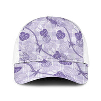 Anthurium Pikake Ti Leaf Palaka Baseball Net Cap Purple Version